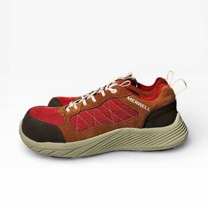 🌻NEW w/box Merrell Work Alpine Tortoise Suede Lo-Top Work Shoe Sneaker Women 9